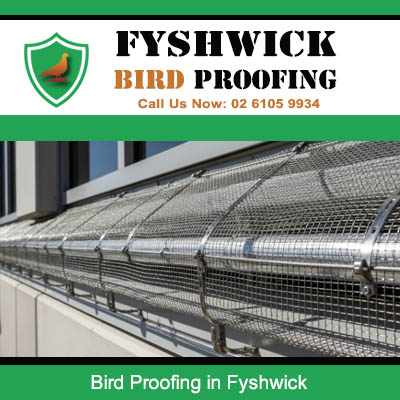 Bird proofing mesh installed along gutter system on Fyshwick residential property